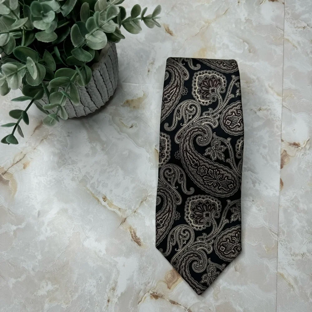 Hand Sewn Robert Talbott For Peter Richard Silk Men’s Tie 3‎ 1/2” - 55 1/2”